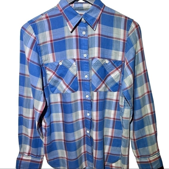 DENIM & Supply Ralph Lauren Plaid Long Sleeve Button Down Shirt Size Medium - Picture 1 of 4